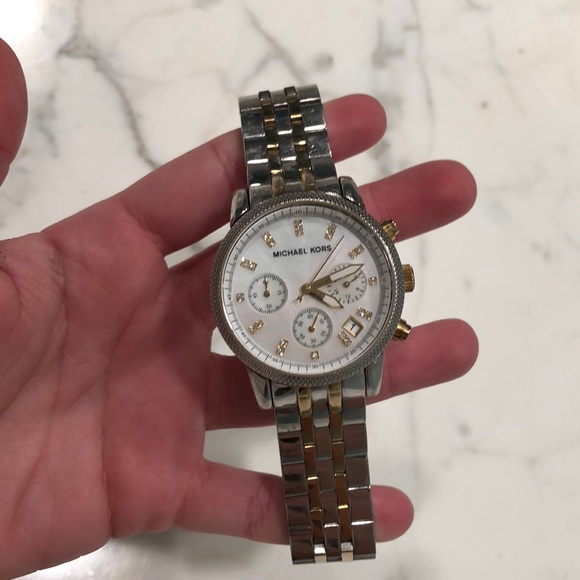 Michael Kors Accessories - Michael Kors Gold & Silver Watch